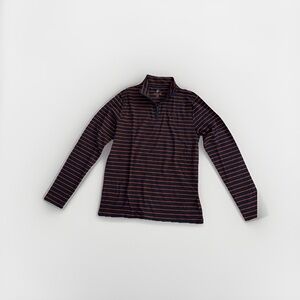 Class Club Navy Blue and Orange Quarter Zip